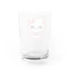 Snow-peaceのかわいいキティの夢見るデザイン Water Glass :back