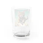 Taka Maker's の走るにゃんこ Water Glass :back