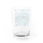 AQUAMETAVERSEのモルジブの大海原で人魚が泳いでいますsanae2074 Water Glass :back