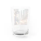 mi305090509_のスタイリッシュな猫 Water Glass :back