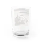 zigerparkの寝転ぶ猫 Water Glass :back