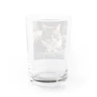 zigerparkのクッションと猫 Water Glass :back