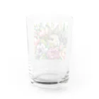 ちえのアニマル屋のうずもれ花うさぎ【トット】 Water Glass :back