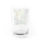 zukit4sのジョークを言っているカエル Water Glass :back
