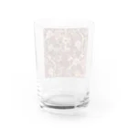 オンラインショップイエローリーフの赤い薔薇　白い薔薇　鍵　可愛い　 Water Glass :back