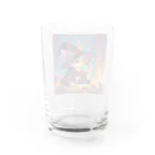 nico251の魔法の杖を持った猫 Water Glass :back