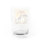 akinyan3128の夕日の中のキリンさん Water Glass :back