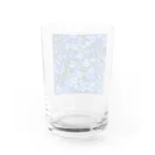 オンラインショップイエローリーフの鮮やかな青色の花　ネモフィラ グラス反対面