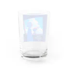 花束娘のA Girl and Flowers on the Journey Water Glass :back