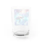 Mangetu2024の宇宙海（ウミガメ） Water Glass :back