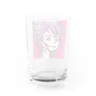 にじわたりねこの結い髪 Water Glass :back