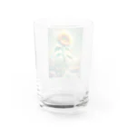 takapoonの「朝日の中の希望」 Water Glass :back