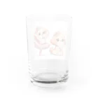 oz-chanのバレリーナのように踊る犬_アニメ風2 Water Glass :back