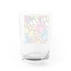 Zonのポップアート　足跡 Water Glass :back