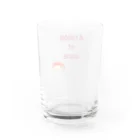 Lily bird（リリーバード）の英字付き うさぎリンゴちゃん Water Glass :back