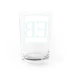 ユミオカ、どっと混む。の四角いEB Water Glass :back