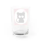 angryhipのさくら黒ねこ Water Glass :back