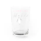 NIKORASU GOのメッセージデザインTシャツ「はみだせ!」 Water Glass :back