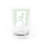 chyumonの非常口スケーター Water Glass :back