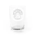 やるきないお店のやるきない牛乳瓶のフタ（黒） Water Glass :back