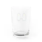 CHIMNEY雑貨店のななしのおばけちゃんシスターズ(黒フチ) Water Glass :back