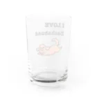 真希ナルセ（マキナル）のI LOVE Dachshund Water Glass :back