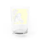 made blueのRetro Design Letter Water Glass :back