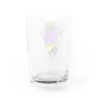 tottoのおじさまネコ(マジシャン／色付き) Water Glass :back