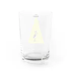 Panda factoryのUFOに連れていかれるハシビロコウ Water Glass :back