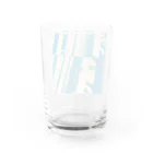 peonicのブライトブルーストライプ Water Glass :back