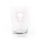 川原ナツミのハートネコLOVE Water Glass :back