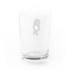SUIMINグッズのお店の餃子をMacBookのように運ぶねこ Water Glass :back