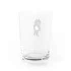 SUIMINグッズのお店の餃子をMacBookのように運ぶねこ Water Glass :back