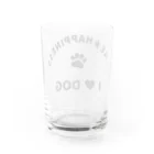 onehappinessのI LOVE DOG　ONEHAPPINESS Water Glass :back