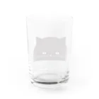 Arts&Crafts Muuののぞき見ねこ Water Glass :back