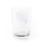 土産 富士子のにこやかな龍♪ Water Glass :back