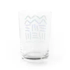 〈ヤマサキサチコ〉ショップの山と田んぼ（グラデ） Water Glass :back