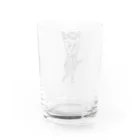 tottoのおじさまネコ(リーマン) Water Glass :back