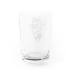 tottoのおじさまネコ(マジシャン) Water Glass :back