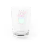 tottoのDokiっとキャット(ピンク) Water Glass :back