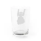 2gawaの黒猫　だっっこ Water Glass :back