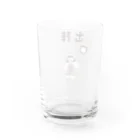 NIKORASU GOの戦国時代デザイン「出陣」（Tシャツ・パーカー・グッズ・ETC） Water Glass :back