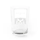 カワグチナミのお店の考え猫 Water Glass :back