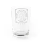 Ateの黄金蟲教ロゴ入り（黒） Water Glass :back