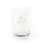 NIKORASU GOのこの夏おすすめ！グルメデザイン「パクチー」（Tシャツ・パーカー・グッズ・ETC） Water Glass :back