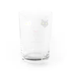 関野絡繰堂の白黒猫ニヤリ2015 Water Glass :back