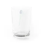 薬師神 トモミのアオイチューリップ Water Glass :back