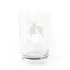 樽猫堂  安部円子の小樽の猫２ひき Water Glass :back