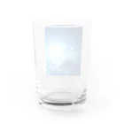 錆猫の館の龍神☆ブルー Water Glass :back