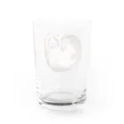 #保護猫カフェひだまり号の愛猫❣️ましろモチーフ Water Glass :back